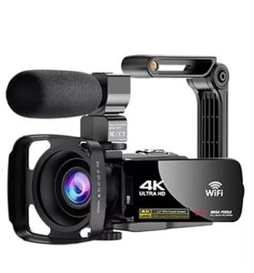 Caméra Caméscope Vlogging 4K 56MP Ultra HD pour TikTok YouTube, Vision Nocturne IR Numérique WiFi Avec Microphone - Product Image 1