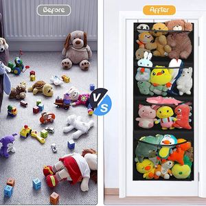 Dust-Proof Pocket Organizer Display Kid's Toys Stuffed Animals Hanging Over the Door Toy Organizer - Product Image 6
