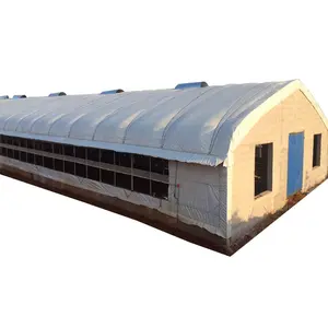 Low cost prefabricated steel insulated roof goat sheep shed livestock shelter building for sale