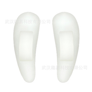 Silicone Toe Orthotic <b>Pads</b> White 2Pcs <b>Cushioning</b> For Valgus Support Spring Summer Autumn - Product Image 1