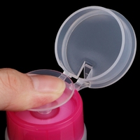 Distributeur de vernis à ongles en acétone 60ML Nettoyant liquide vide en plastique avec pompe à pression