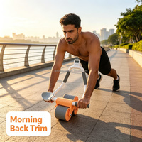 Rodillo Abdominal Automático para Principiantes, para Hombres y Mujeres Adultos, Ejercicio para Quemar Grasa en la Cintura