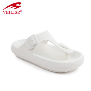 Chanclas de suela gruesa de EVA Pu <span class=keywords><strong>para</strong></span> mujer, sandalias, chanclas personalizadas con logotipo, de verano, venta al por mayor - Product Image 6