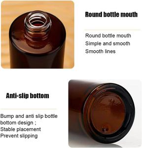 Set de Botellas de Vidrio para Suero Cosmético para el Cuidado de la Piel, 20ml-120ml, Hombro Plano, Ámbar, Vacías, con Bomba Dosificadora, Pulverizador, Tapa y Serigrafía Personalizada - Product Image 5