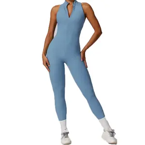 Recycling High Support Plus Size Workout Sports Yoga Jumpsuits Quick Dry Breathable Gym Set