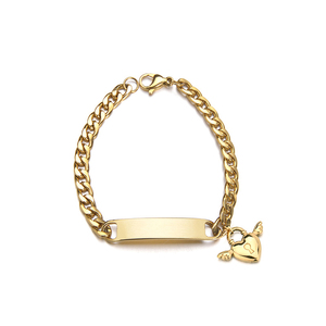 Bracciale personalizzato con nome personalizzato bracciale in acciaio inox per le donne degli uomini ciondolo stella farfalla braccialetti placcati in oro per <span class=keywords><strong>coppia</strong></span> - Product Image 2