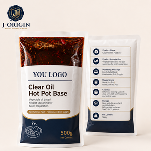 Base <span class=keywords><strong>de</strong></span> Aceite Vegetal Transparente para Hot Pot, 500g, Condimento para Hot Pot Chongqing, 12 Meses <span class=keywords><strong>de</strong></span> <span class=keywords><strong>Vida</strong></span> Útil, para Restaurantes, Venta al por Menor, OEM, Marca Privada - Product Image 2
