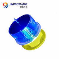 Feux d'obstruction aériens solaires à LED IALA, étanches IP68, angle de faisceau 360°, options multicolores pour bouées, navires et phares