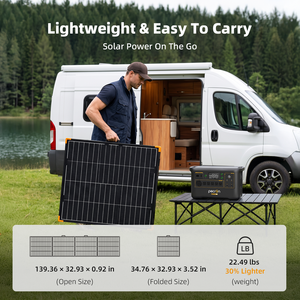Système solaire monocristallin PECRON PV 500W, étanche, 42,5V, pliable, avec indice de protection IP67, pour station d'alimentation portable - Product Image 3