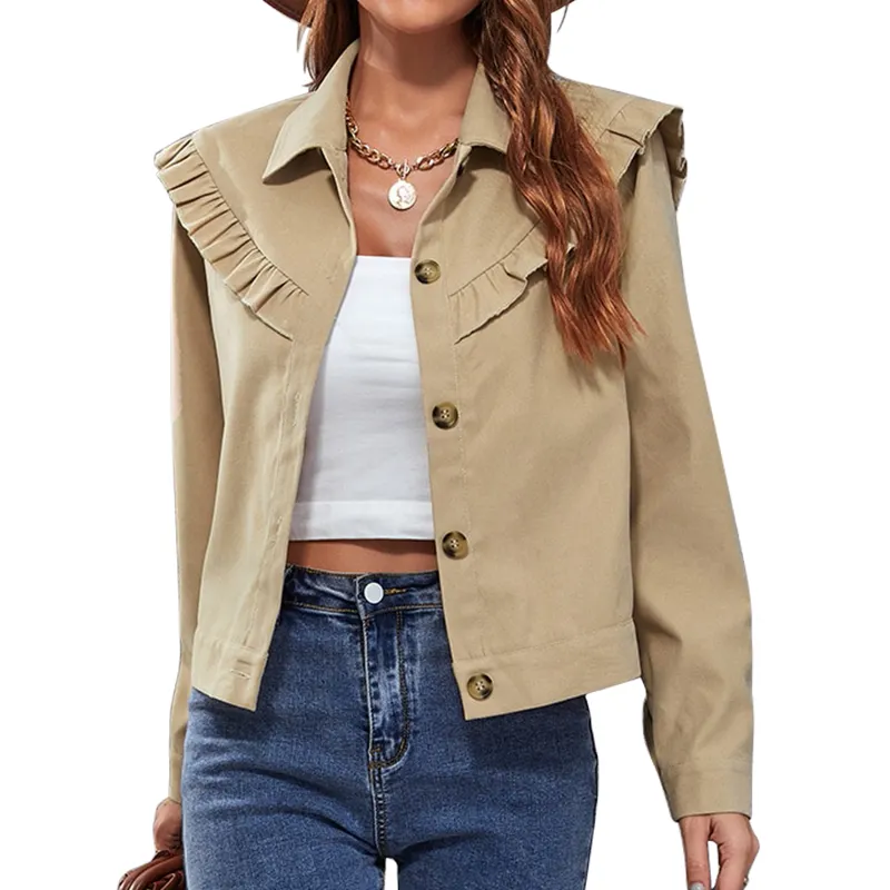 Trendy fashion Women's jacket Cowboy western Jackets Winter coat for women long sleeves casual jackets daily life