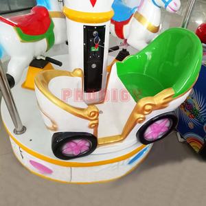 Remolque <span class=keywords><strong>de</strong></span> parque temático <span class=keywords><strong>de</strong></span> atracciones montado 3 asientos niños mini carrusel <span class=keywords><strong>paseo</strong></span> a caballo a la venta - Product Image 4