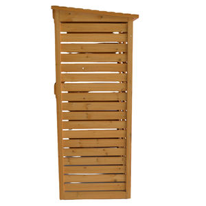 Écran de protection extérieur en bois pour climatiseur, cache-climatiseur en bois massif, cadre de climatiseur en bois robuste - Product Image 4