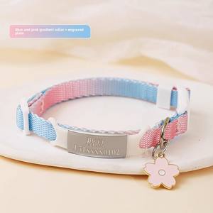 <span class=keywords><strong>Collier</strong></span> de marche pour chien et <span class=keywords><strong>chat</strong></span> en fer réglable avec logo <span class=keywords><strong>personnalisé</strong></span> de luxe en gros, couleur dégradée, fabricant OEM de <span class=keywords><strong>collier</strong></span> pour chien - Product Image 5