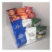 Confiserie Barre de chocolat Chips Condiment Comptoir à 4 marches Présentoir à chocolat en acrylique
