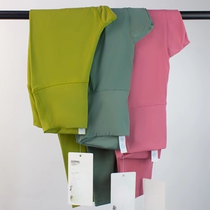 <span class=keywords><strong>Ropa</strong></span> <span class=keywords><strong>Deportiva</strong></span> de <span class=keywords><strong>Yoga</strong></span> para Mujer, Conjunto Deportivo de Cintura Alta con Aloe Vera, Top y Leggings - Product Image 3