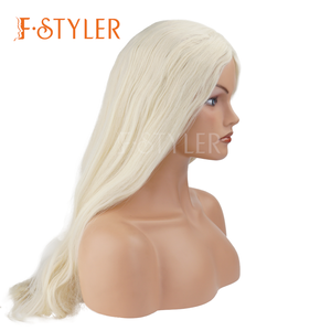 FSTYLER Su-per pelo sintético <span class=keywords><strong>largo</strong></span> para <span class=keywords><strong>Cosplay</strong></span> Halloween Anime película tema pelucas recto medio despedida hombres mujeres peluca - Product Image 5