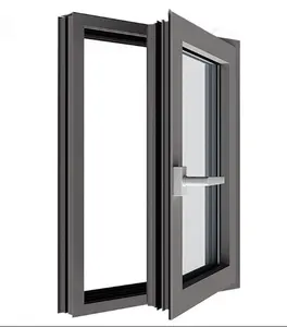 Wholesale High Quality Windows Low E Thermal Break Aluminum Power Coating Casement Aluminum Profile Casement Aluminum Window