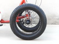Quadricycle tout-terrain 4 roues à pneus larges 4OEM, vélo à pédales, quad, vélo à frein à disque, cadre en acier, vélo cargo à quatre roues