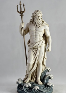 Nouvelles statues d'art personnalisées, <span class=keywords><strong>mythologie</strong></span> grecque antique, déesse Hécate, sorcière magique dorée, sculpture en résine peinte à la main - Product Image 2