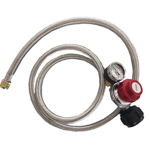 Régulateur de pression haute pression 0-20 psi réglable pour bouteille de gaz propane avec tuyau pour le marché américain - Product Image 2