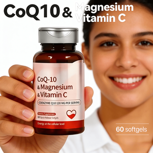 Capsule Morbide di COQ10, Magnesio e Vitamina C, Integratori Antiossidanti per la Salute del Cuore per Adulti - Product Image 3