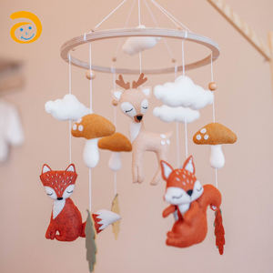 Baby Shower di alta qualità regalo Baby Kids feltro di lana giocattoli appesi culla personalizzata fatta a mano Mobile - Product Image 6