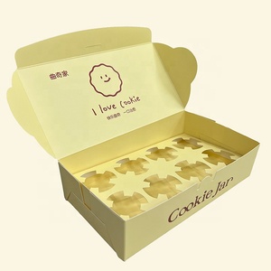 Boîte cadeau jetable avec illustration mignonne pour pâtisseries, tartes aux œufs et biscuits - Product Image 1