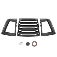 Accessoires de voiture Persiennes de fenêtre latérales noires brillantes pour Dodge Challenger 2015 +