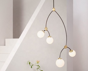Nórdicos creativa moderna iluminación del hotel bola de <span class=keywords><strong>cristal</strong></span> de la lámpara de techo led lámpara colgante luz para <span class=keywords><strong>Bar</strong></span> - Product Image 4