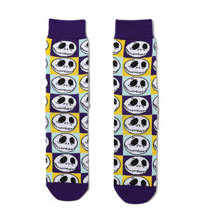2024 Trendige Cartoon-Baumwollsocken für Männer und Frauen mit Ursula, Maleficent, Jack Skellington, Sally, Lustige Paar-Charaktere, Anime, Fröhliche Lange Crew-Socken - Product Image 3