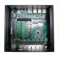 Toptan H15 ODM OEM MINI Host fansız Intel Ultra 7 Ultra 9 16 çekirdek 6 Lan 2 SFP + güvenlik duvarı yumuşak yönlendirici Linux sunucu MINI PC