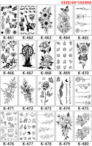 Vente en gros dragon animal géométrie fleur conçoit images petits accessoires étanche poitrine tatouages autocollant <span class=keywords><strong>pour</strong></span> hommes - Product Image 5