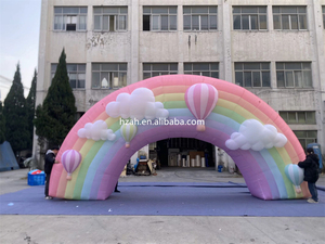 Tùy chỉnh đầy màu sắc LED bóng vòm lối vào <span class=keywords><strong>Inflatable</strong></span> vòm cho các sự kiện - Product Image 6