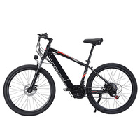 Nouveau modèle adulte 36v 7 vitesses vélos électriques hommes frein à disque 26 pouces vélos électriques pour femmes avec instrument LEC