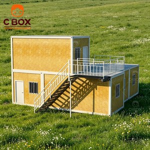 Cbox Casa Contenedor Desmontable Portátil de 20 pies, Prefabricada, de Dos Pisos, Moderna, con Paneles Sándwich, de Bajo Costo, para Vivienda, Hotel o Centro Comercial - Product Image 3