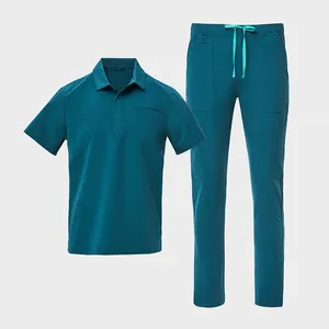 2024 Hot Long Short Sleeve Jogger Pants Medical Hospital Uniforms Custom Nursing Scrubs Uniforms Sets Customizable Waterproof
