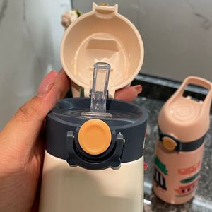 חמוד יפה עיצוב שחרור 460ml נירוסטה ילדים ואקום נייד כוס ישר שתיית כוס עם קש לילדים (VC046C) - Product Image 2