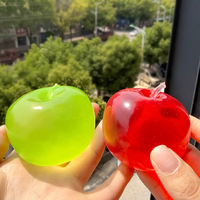 Jouet sensoriel anti-stress en forme de pomme verte en peluche souple, idéal pour les TDAH, l'autisme, les adultes et les enfants, cadeau de Noël