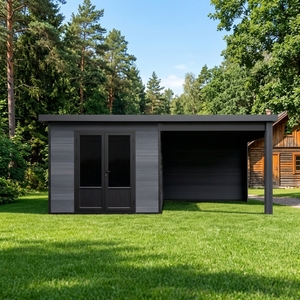 Abri de jardin <span class=keywords><strong>préfabriqué</strong></span> en WPC série D, maisons modernes en <span class=keywords><strong>bois</strong></span>, chambre, appartement, atelier, entrepôt, <span class=keywords><strong>garage</strong></span> - Product Image 2