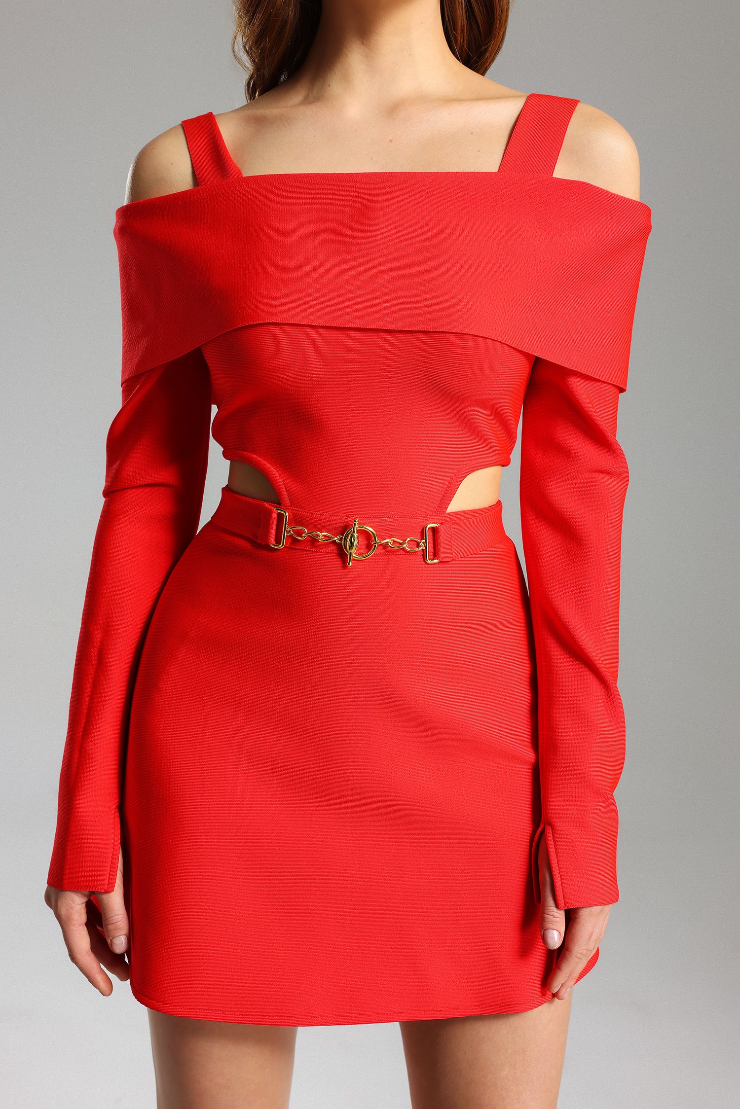 BEISHI Women Long Sleeve Red Spaghetti Strap Cut Out Chain Celebrity Mini  Dress Bodycon Cocktail Club Bandage Party Wear Dresses| Alibaba.com