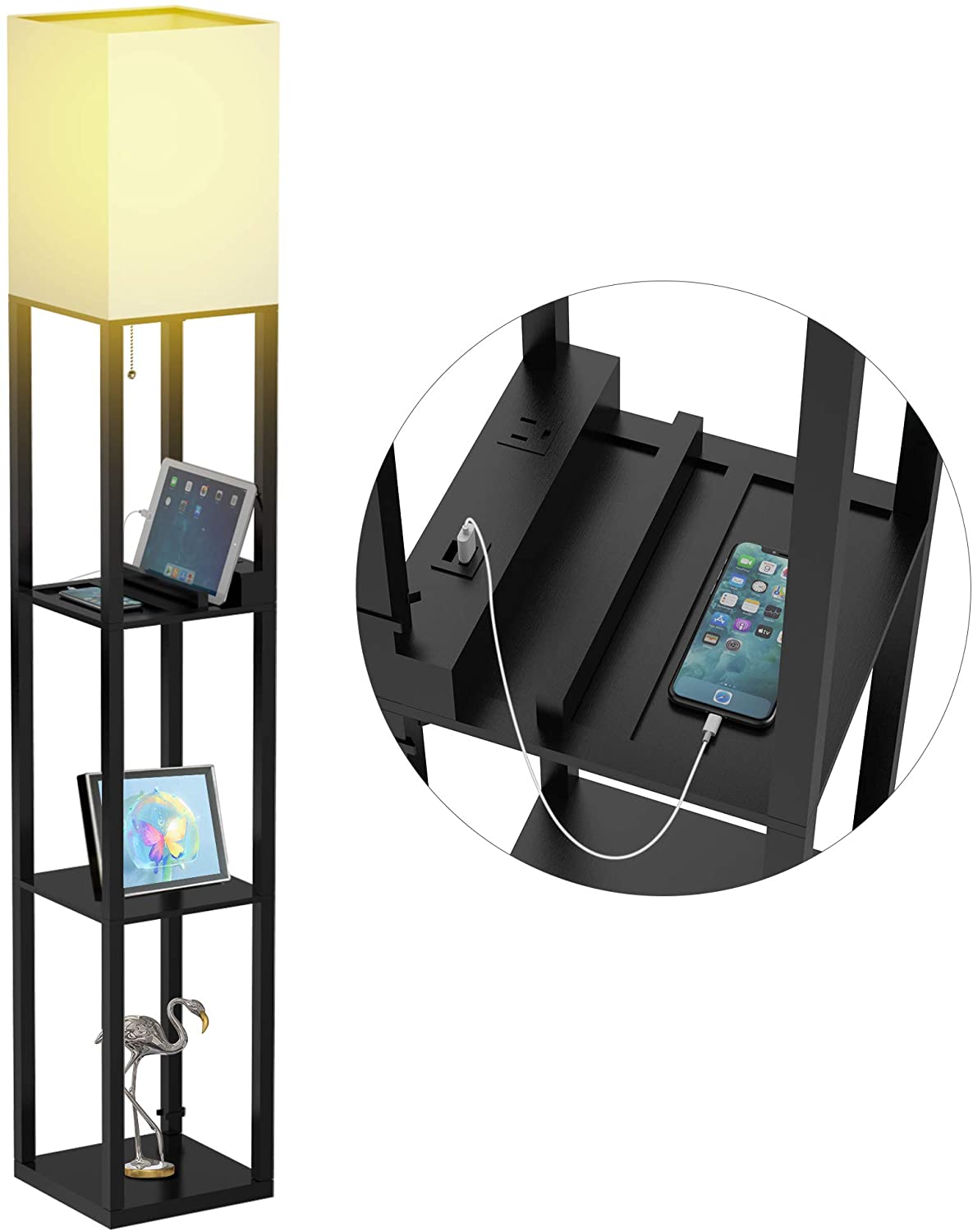 Современный светодиодный напольный светильник в скандинавском стиле с регулируемой яркостью и сенсорным управлением