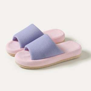 Nouvelle collection Printemps 2025 : Pantoufles plates pour femme avec fourrure, personnalisables, vente en gros, massage doux pour un confort optimal. - Product Image 4