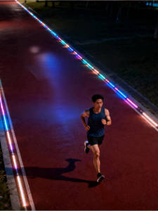 ไฟนำทางอัจฉริยะแบบ LED ใยแก้วนำแสง ระบบเหนี่ยวนำอัจฉริยะ สำหรับสนามวิ่งในสวนสาธารณะ/พื้นที่ชมวิว/ชุมชน - Product Image 1