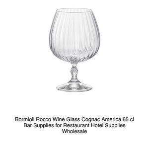 Verre à vin Bormioli Rocco Cognac America 65 cl, fournitures de bar pour restaurants, hôtels, vente en gros - Product Image 2