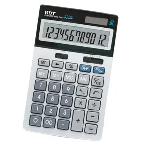 Factory Supply 12 Digits Solar Energy Ultra Slim Desktop Office Scientific Calculators