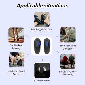 Soins des pieds personnalisés pantoufles de massage portable <span class=keywords><strong>acupression</strong></span> réflexologie vibrant pour les pieds chaussure avec masseur - Product Image 4