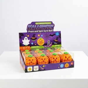 Spinner Antiestrés de Calabaza de Halloween con Luz LED, Juguete Impreso en 3D para Aliviar la Ansiedad - Product Image 3