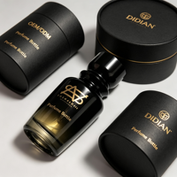 OEM ODM Amber Black 50 Ml Perfume Glass Bottle Luxury Matte Round <strong>Cologne</strong> Bottles 100 Ml with Gift Box Packaging Set Custom Logo