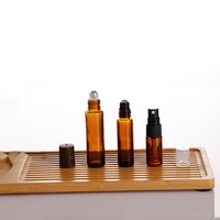 Vente chaude rouleau sur bouteille 10ml ambre rouleau sur bouteille en verre Avec couvercle