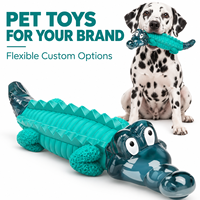 Jouet interactif pour chien en caoutchouc souple et nylon haute densité, résistant aux morsures agressives, pour chiens Boxer
